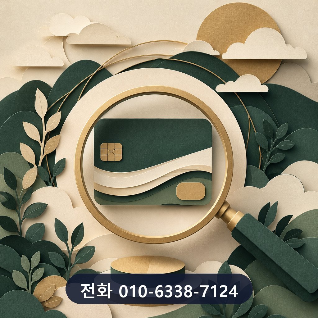 카드깡 수수료 비교 한도 확인 이미지